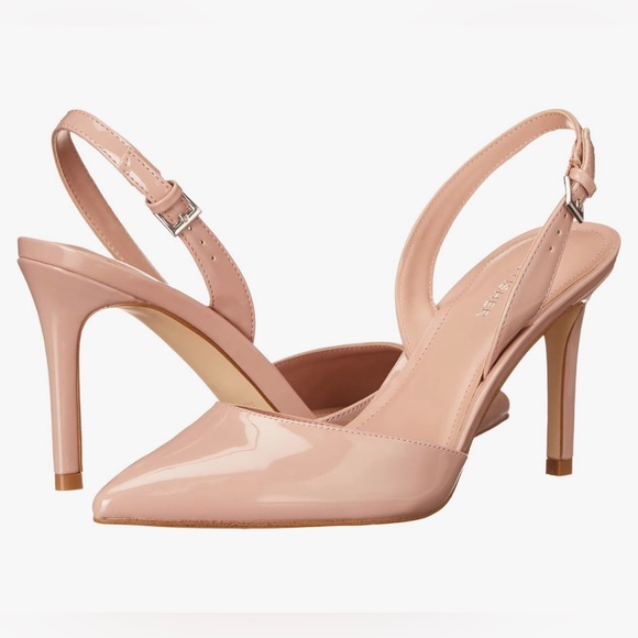 Marc Fisher Shoes - ‼️SALE‼️ NWOT Marc Fisher Davon Pointy Toe Sling-Back Pump Heels Nude Patent